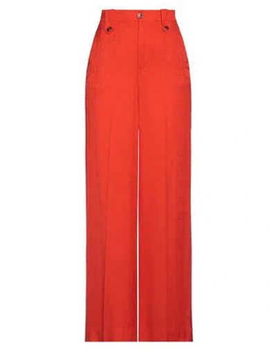 Twinset Woman Pants Orange Size 4 Viscose