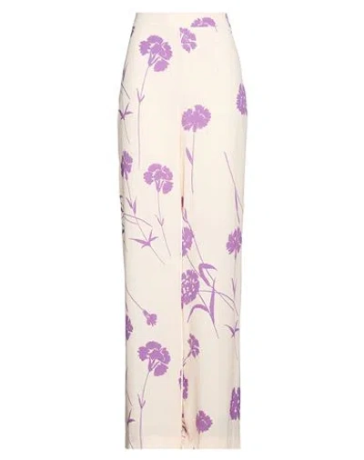 Twinset Woman Pants Purple Size 8 Viscose