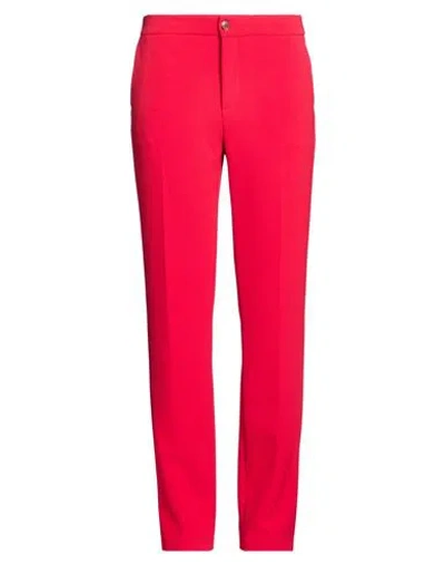 Twinset Woman Pants Red Size 16 Polyester, Elastane