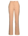 Twinset Woman Pants Sand Size 6 Polyester, Wool, Elastane In Beige
