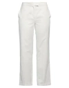 Twinset Woman Pants White Size 10 Cotton, Linen