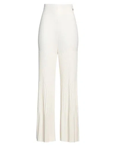 Twinset Woman Pants White Size S Viscose, Polyester