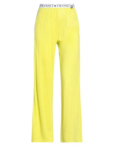 Twinset Pants In Yellow