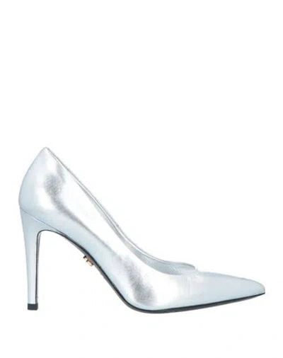 Twinset Woman Pumps Silver Size 7 Soft Leather