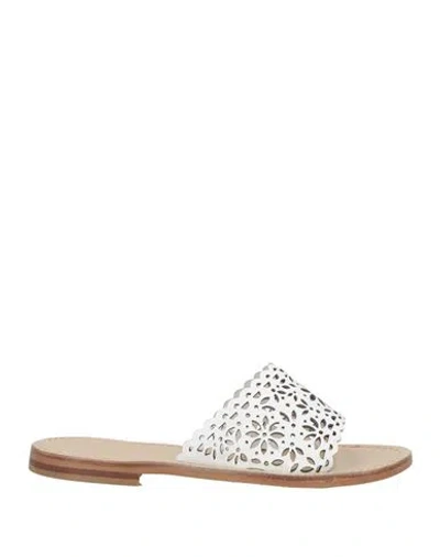 Twinset Woman Sandals Off White Size 7 Cow Leather