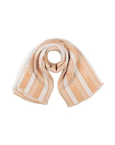 Twinset Woman Scarf Beige Size - Acrylic, Viscose, Polyester In Neutral