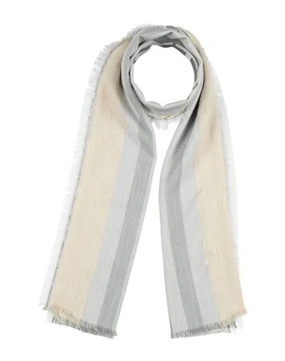 Twinset Woman Scarf Cream Size - Acrylic, Polyester, Viscose, Wool, Cashmere In Multi