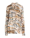 Twinset Woman Shirt Beige Size 14 Viscose In Multi