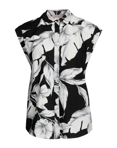Twinset Woman Shirt Black Size 2 Cotton