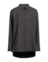 Twinset Grey Relaxed Solid Shirt In Gray