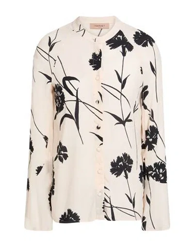 Twinset Woman Shirt Ivory Size 14 Viscose In White