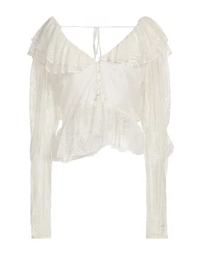 Twinset Woman Shirt White Size 12 Polyamide