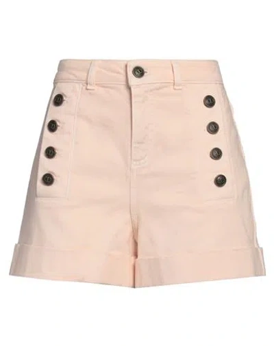 Twinset Woman Shorts & Bermuda Shorts Apricot Size 30 Cotton, Elastane In Orange