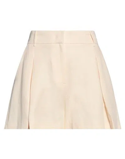 Twinset Woman Shorts & Bermuda Shorts Beige Size 6 Viscose, Linen