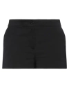 Twinset Woman Shorts & Bermuda Shorts Black Size 14 Polyester, Wool In Black