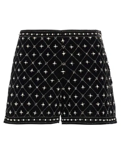 Twinset Woman Shorts & Bermuda Shorts Black Size 6 Polyester