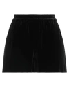 Twinset Woman Shorts & Bermuda Shorts Black Size 8 Polyester, Elastane
