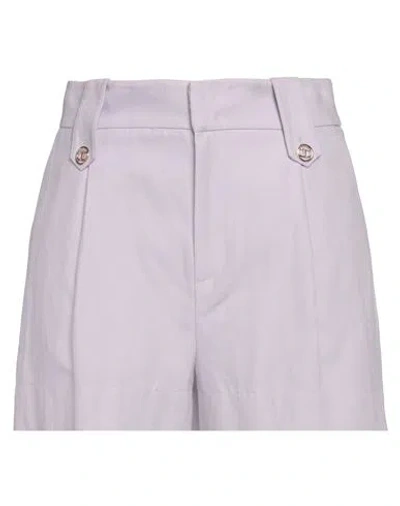 Twinset Woman Shorts & Bermuda Shorts Lilac Size 12 Cotton, Linen In Purple