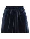 Twinset Woman Shorts & Bermuda Shorts Navy Size 8 Polyester, Elastane