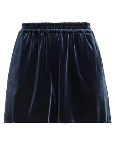 Twinset Woman Shorts & Bermuda Shorts Navy Size 8 Polyester, Elastane