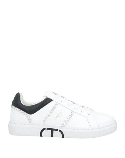 Twinset Woman Sneakers White Size 7 Leather