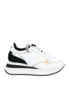 Twinset Woman Sneakers White Size 9 Polyurethane, Cow Leather In White