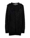 TWINSET TWINSET WOMAN SWEATER BLACK SIZE L SYNTHETIC FIBERS, MOHAIR WOOL, WOOL, ALPACA WOOL, POLYAMIDE