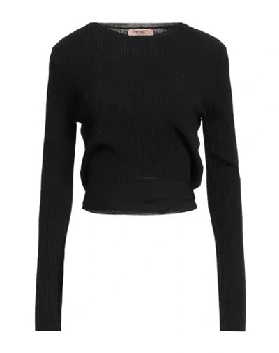 Twinset Woman Sweater Black Size L Viscose, Polyamide