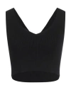 Twinset Woman Top Black Size Xs Viscose, Polyester In Black