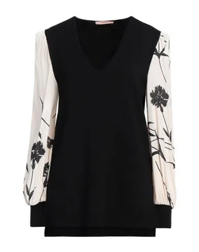 Twinset Woman Sweater Black Size M Viscose, Polyester