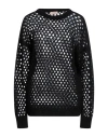 Twinset Woman Sweater Black Size M Polyamide, Mohair Wool, Wool In Black