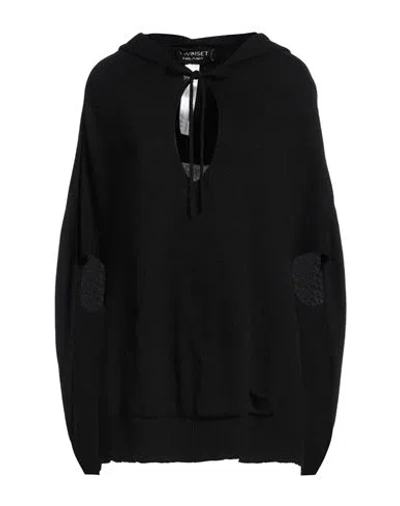 Twinset Woman Sweater Black Size Onesize Polyamide, Wool, Viscose, Polyester, Cashmere