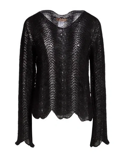 Twinset Woman Sweater Black Size Xl Polyamide, Mohair Wool, Wool
