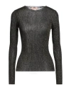 Twinset Woman Sweater Black Size Xl Viscose, Metallic Polyester, Polyamide