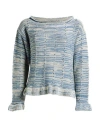 Twinset Woman Sweater Blue Size Xs Cotton In Blue