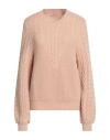 Twinset Woman Sweater Blush Size L Acrylic, Wool, Alpaca Wool, Polyester In Pink