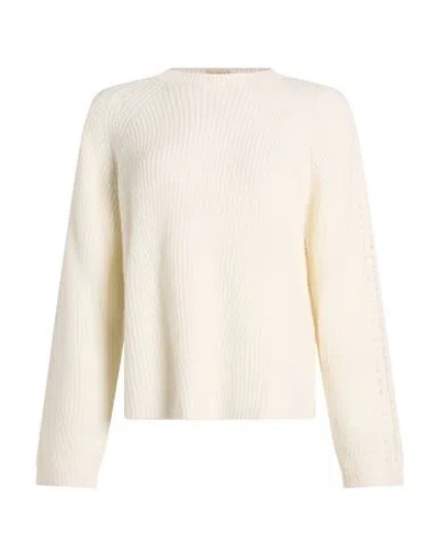 Twinset Woman Sweater Cream Size M Acrylic, Wool, Alpaca Wool, Polyester In Neutral