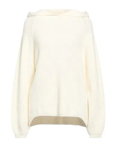 Twinset Woman Sweater Cream Size M Acrylic, Wool, Alpaca Wool, Polyester In White