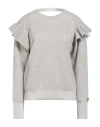 Twinset Woman Sweater Grey Size Xs Viscose, Polyester, Polyamide, Metallic Fiber In Gray