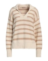 Twinset Maglia A Righe Multicolore In White