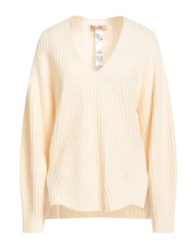 Twinset Woman Sweater Ivory Size M Wool, Cashmere In Pink