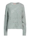 Twinset Woman Sweater Light Green Size M Mohair Wool, Alpaca Wool, Polyamide