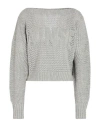 Twinset Woman Sweater Light Grey Size M Acrylic, Wool In Gray