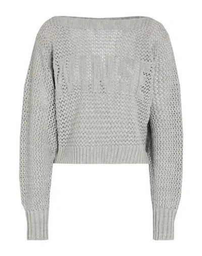 Twinset Woman Sweater Light Grey Size M Acrylic, Wool In Gray