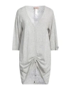 Twinset Woman Sweater Light Grey Size Xs Polyamide, Alpaca Wool, Wool In Grey