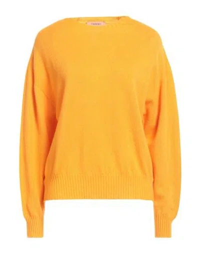 Twinset Woman Sweater Mandarin Size L Cashmere