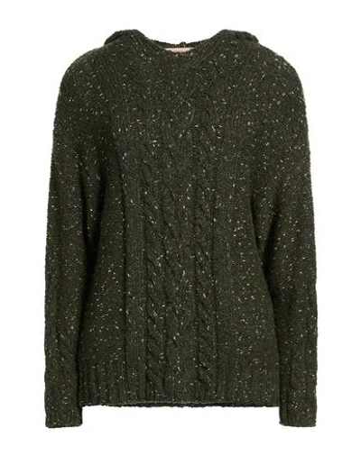 Twinset Woman Sweater Military Green Size Xs Wool, Polyamide, Viscose, Polyester