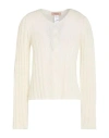 Twinset Woman Sweater Off White Size L Polyamide, Mohair Wool, Wool In White