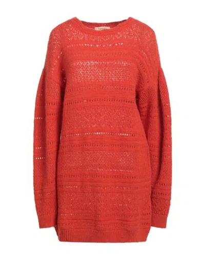 Twinset Woman Sweater Orange Size Xs Acrylic, Wool, Alpaca Wool, Polyester