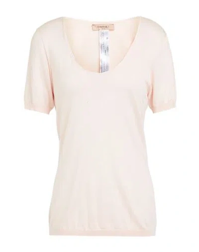 Twinset Woman Sweater Pink Size S Silk
